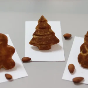 Almond Marzipan - Ginger Cookie, Christmas Tree & Nut Cracker Mold